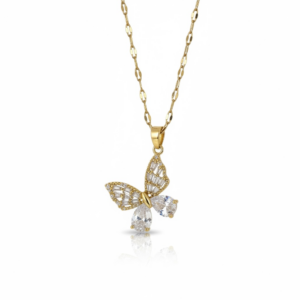 Colar com pingente de Borboleta